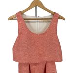 ERIN Erin Fetherston for Anthropologie Coral Cropped Look Tiered Dress size 6 Orange Photo 3