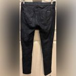 Hudson Jeans Hudson Black (Echo) "Crackled Nico Midrise Super Skinny" Jeans, Size 25 Photo 1