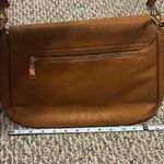 Moda Luxe  Tan Shoulder Bag with Suede Flap Photo 8