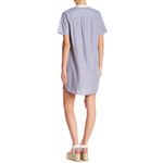 Vince  Poplin blue and white stripe shirt dress Photo 3