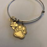 ALEX AND ANI  Silver Paw Prints of Love Adjustable Charm Bangle Bracelet Photo 3