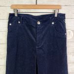 STAUD Grayson Corduroy Wide Leg Pant Navy Size 8 Photo 4