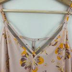 Free People Pink Strappy Flower Print Tank Top Photo 5