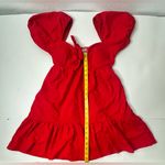 Speechless Dress Women’s Med Red Babydoll Sweetheart Neckline Short Sleeve Mini Photo 2