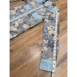 Love the Label by Anthropologie Floral Western Snap Button Shirt Blue Gray S Photo 9