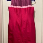VTG '90s Victoria Holley Silk Pink & Purple Colorblock Mini Shift Dress Photo 7