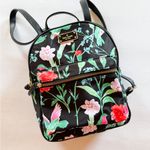 Kate Spade Bradley Wilson Road Hummingbird small Backpack purse Black Floral Photo 1