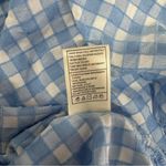 Betsey Johnson Size XL Blue Checkered Puff Sleeve Plaid Midi Dress Casual Flirt Photo 10