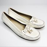 Stuart Weitzman | White Patent Leather Loafers Photo 4