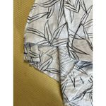 Cynthia Rowley 100% Cotton Top Size 2x Boat Neck Floral Outline Photo 2