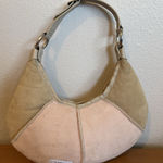 UGG Bag Purse Shoulder Handbag Pink Tan Suede Shearling Malibu Boho Handbag Photo 0