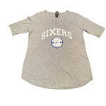 Gameday Couture Philadelphia 76ers Sixers Women’s Large Grey designer T Photo 1