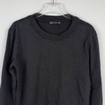ZARA  Black Lightweight Long Sleeve Crew Neck T-shirt Top Size Small Photo 1