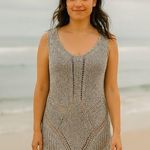 Hem & Thread  Gray Knit Beach Cover-Up Photo 0