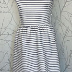 LC Lauren Conrad  Navy & White Striped Open‎ Back Dress, Size Small Photo 0