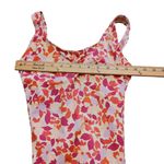 LL Bean One Piece Swimsuit Floral Pink Vibrant Swimming Summer Vacation Size 8 Photo 3