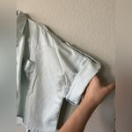 Shannon Passero Blue Boxy Button Down Shirt With Roll Up Sleeves Women's Size L Size L Photo 6