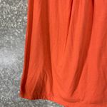 August Silk  Orange Ruffle Yoke Scoop Neck Tank Top - Size Petite Medium (PM) Photo 2