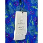 Veronica Beard  Lyric One-Shoulder Top Cobalt Multi Women's Size 12 NEW Photo 9