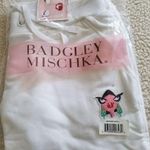 Badgley Mischka French Terry Jogger Pants with Pockets White Women's Size L Photo 1