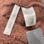 Forgotten Grace  Women's Fuzzy Oversized Blush Wine Fleece Hooded Cardigan Sz M Photo 3