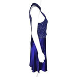 Boulevard de Paris Dress Womens‎ 6 Blue Glitter Fit & Flare Dance Formal Vintage Photo 1