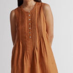 Quince 100% European Linen Sleeveless Swing Dress size Medium Photo 0