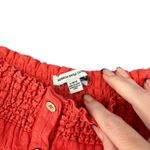 American Eagle  Coral Romper Eyelet Embroidered Pockets Drawstring Large Vintage Photo 3