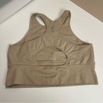 Free People FP Movement  Beige Tank Crop Top M/L Racerback Keyhole Athleisure Photo 3