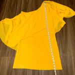 Alice + Olivia  One Shoulder Dress Ruffle Party Cocktail Yellow Size S see photos Photo 6