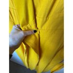 Tash+Sophie Jumpsuit Women 10 Yellow Linen Blend Sleeveless Wrap Wide Leg Crop Photo 7