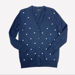 J.Crew NEW  polka dot boyfriend Cardigan Photo 3