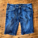 White House | Black Market distressed denim 8 Bermuda shorts Photo 0