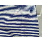 J.Crew  Womens 4 Navy Striped‎ Sleeveless Top Bow Shoulder Photo 3