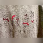 Fifth Sun sweatshirt hoodie- gray red - Christmas animals - Women S/M - Youth XL Photo 4