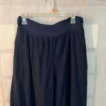Anthropologie  Delano Navy High Rise Pleated Lined Palazzo Pants Size Small Photo 2