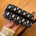 Vera Bradley  Geometric Navy and Green Glasses Case Photo 3
