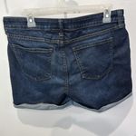 Arizona Jeans Arizona Jean Co Denim Shorts Cuffed Dark Wash Stretch Size 15 Photo 2