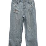American Eagle  Outfitters Light Blue Skater Jeans w/ Distressed Rips Size 10 EUC Photo 0
