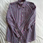 Vineyard Vines  Blue and Fuchsia Gingham Collared Shirt  Photo 0