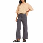 Billabong Free Spirit Patch Pockets Wide Leg Pants in Grey Size 28 Photo 11