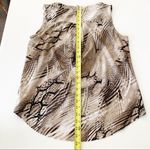 Dana Buchman Sleeveless Top MP Snake Skin Print Lightweight Stretch Photo 5