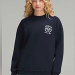 Lululemon  NWT Heavyweight Fleece Pullover Tennis Club Sweater Top Blue Size M Photo 2