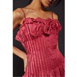 Free People Coquette Puffy Rose Bud Mini Dress Pink NWT Retro Prom Formal Size 4 Photo 3