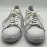 Adidas  Stan Smith White Leather Sneakers with Gold Size 8.5 Photo 1