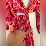 Hello Molly All About May Floral Long Sleeve Cut Out Maxi Dress Size 2 Photo 4