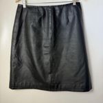 Newport News Vintage  Easy Style 100% Leather Pencil Skirt Corporate Sexy 14 Photo 0