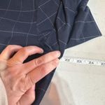 Banana Republic  Womens Windowpane Drawstring Shirt Jacket Navy Blue White Medium Photo 12