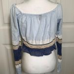 Derek Heart Womens off shoulder long sleeve crop top size Large Photo 1