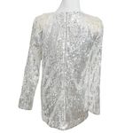 Majorelle  Ash White Silver Sequin Shimmer Mini New Years Eve Dress Womens Size S Photo 4